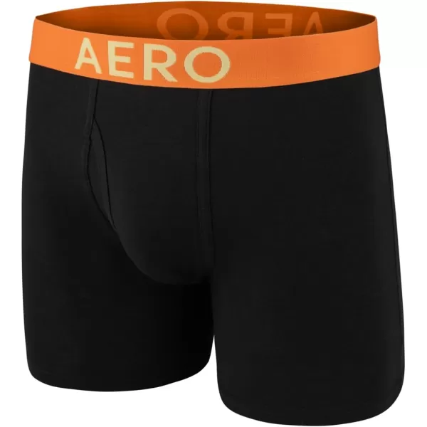 AEROPOSTALE Mens Boxer Briefs 4 Pack Cotton Stretch Boxer Briefs UnderwearBlackNavyStripedWine