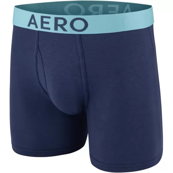 AEROPOSTALE Mens Boxer Briefs 4 Pack Cotton Stretch Boxer Briefs UnderwearBlackNavyStripedWine