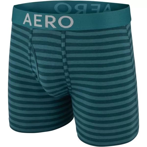 AEROPOSTALE Mens Boxer Briefs 4 Pack Cotton Stretch Boxer Briefs UnderwearBlackNavyStripedWine