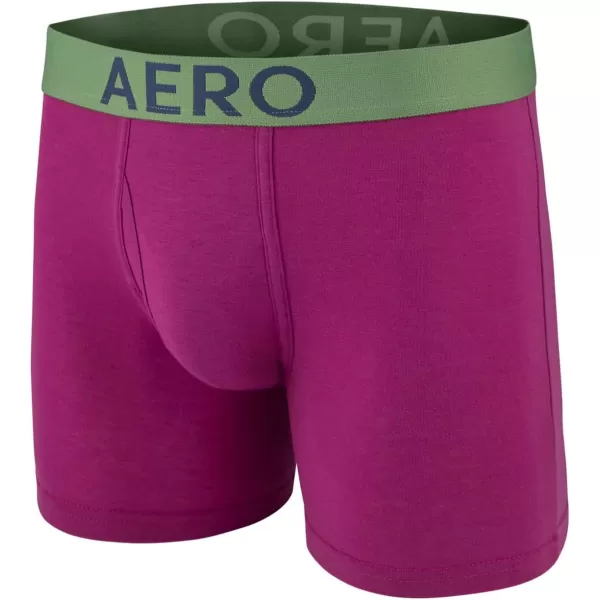 AEROPOSTALE Mens Boxer Briefs 4 Pack Cotton Stretch Boxer Briefs UnderwearBlackNavyStripedWine