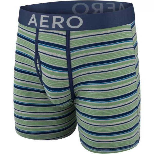 AEROPOSTALE Mens Boxer Briefs 4 Pack Cotton Stretch Boxer Briefs UnderwearCharcoalStripeWineBlue