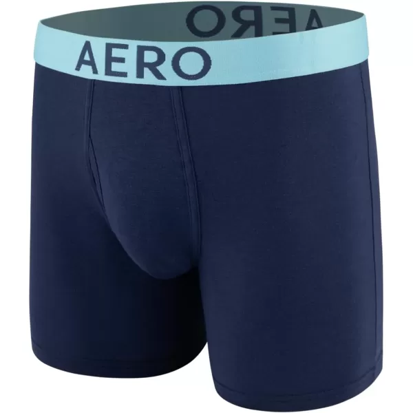 AEROPOSTALE Mens Boxer Briefs 4 Pack Cotton Stretch Boxer Briefs UnderwearGreenHeatherOrangeNavy