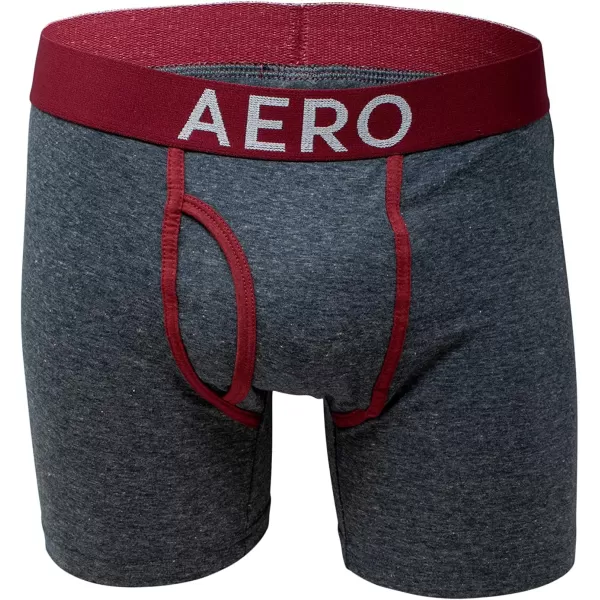 AEROPOSTALE Mens Boxer Briefs 4 Pack Cotton Stretch Boxer Briefs UnderwearGreyGreyBlackRed