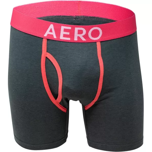 AEROPOSTALE Mens Boxer Briefs 4 Pack Cotton Stretch Boxer Briefs UnderwearGreyNavyBlackGrey