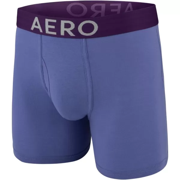 AEROPOSTALE Mens Boxer Briefs 4 Pack Cotton Stretch Boxer Briefs UnderwearPurpleNavyMint GreenBlack