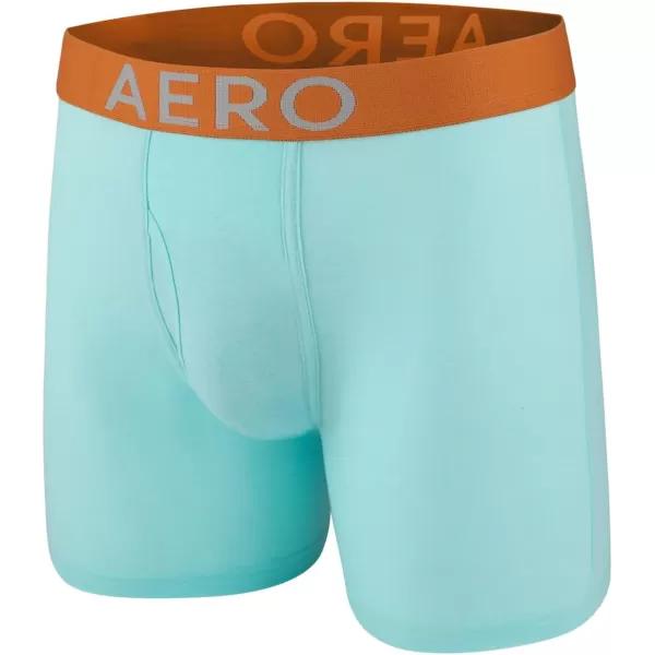 AEROPOSTALE Mens Boxer Briefs 4 Pack Cotton Stretch Boxer Briefs UnderwearPurpleNavyMint GreenBlack