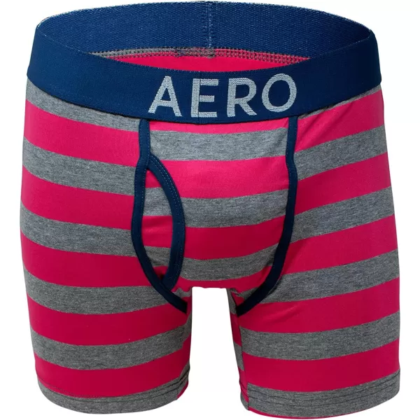 AEROPOSTALE Mens Boxer Briefs 4 Pack Cotton Stretch Boxer Briefs UnderwearRedBlackNavyGrey
