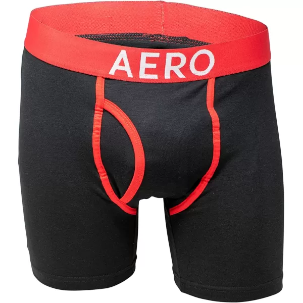 AEROPOSTALE Mens Boxer Briefs 4 Pack Cotton Stretch Boxer Briefs UnderwearRedBlackNavyGrey