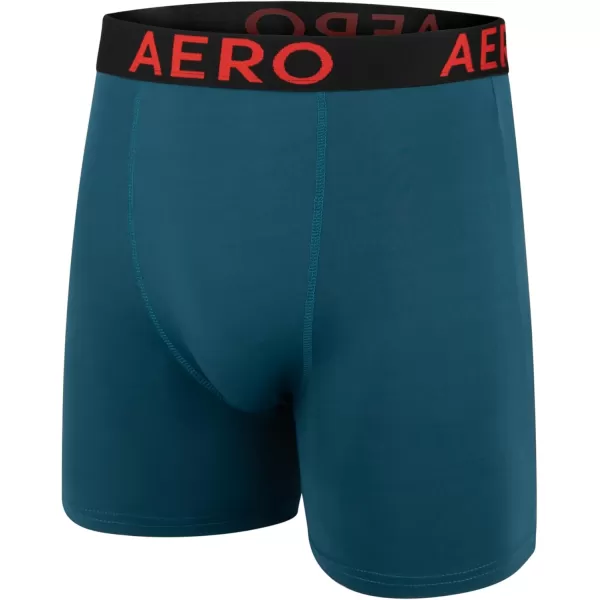 AEROPOSTALE Mens Boxer Briefs 4 Pack Poly Spandex Performance Boxer Briefs UnderwearGuitarDark NavyBlackBlue