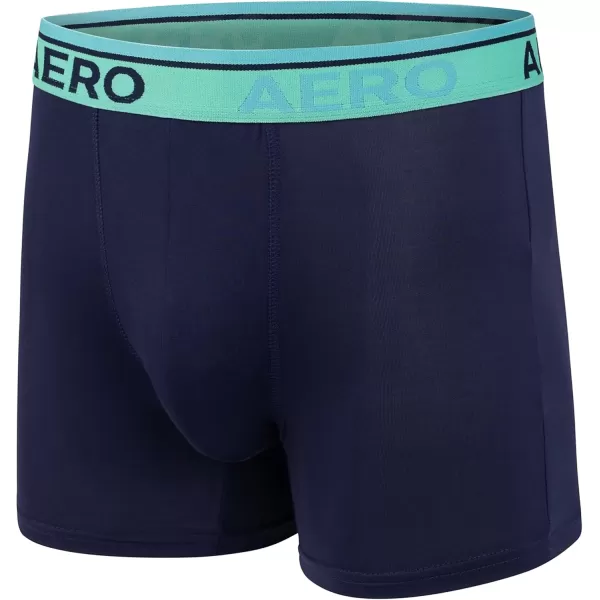 AEROPOSTALE Mens Boxer Briefs 4 Pack Poly Spandex Performance Boxer Briefs UnderwearMulticolored