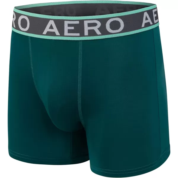 AEROPOSTALE Mens Boxer Briefs 4 Pack Poly Spandex Performance Boxer Briefs UnderwearMulticolored