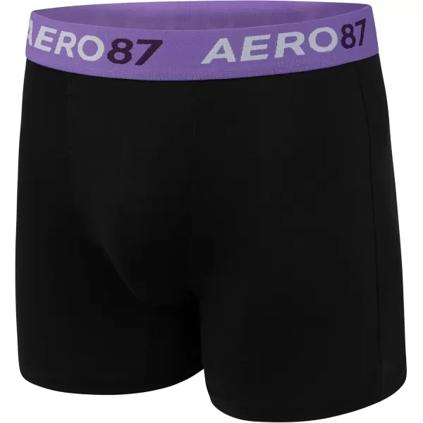 AEROPOSTALE Mens Boxer Briefs 4 Pack Poly Spandex Performance Boxer Briefs UnderwearMulticolored