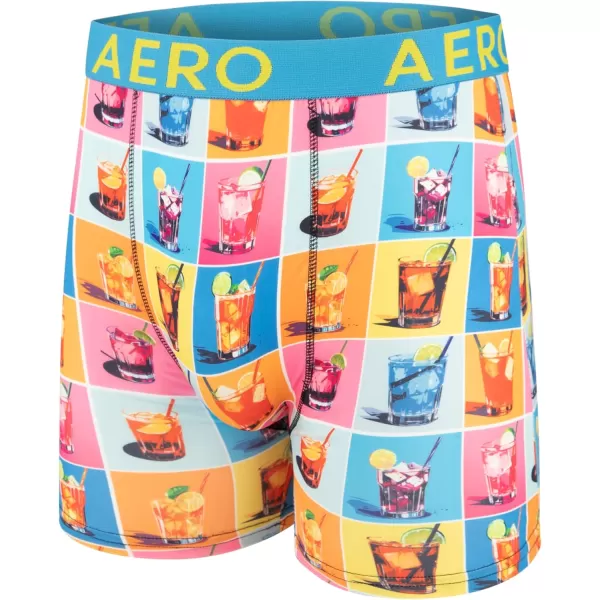 AEROPOSTALE Mens Boxer Briefs 4 Pack Poly Spandex Performance Boxer Briefs UnderwearMulticoloredMulticoloredNavyHeather