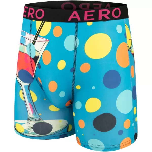 AEROPOSTALE Mens Boxer Briefs 4 Pack Poly Spandex Performance Boxer Briefs UnderwearMulticoloredMulticoloredNavyHeather