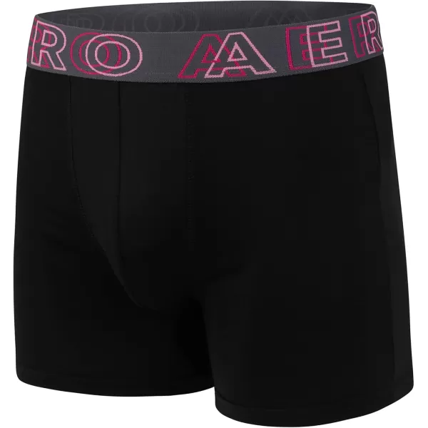 AEROPOSTALE Mens Boxer Briefs 4 Pack Poly Spandex Performance Boxer Briefs UnderwearRed