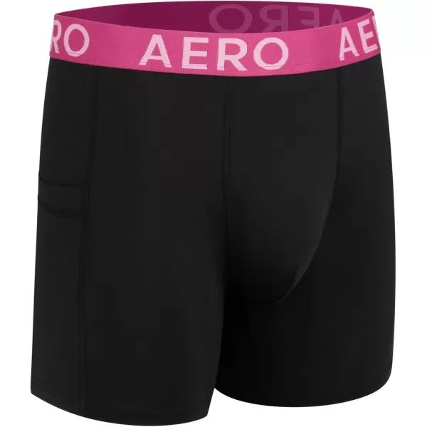 AEROPOSTALE Mens Performance Compression Boxer Briefs Underwear Athletic Shorts Baselayer Running Workout Fitness ShortsMultiBlackCharcoalBlue