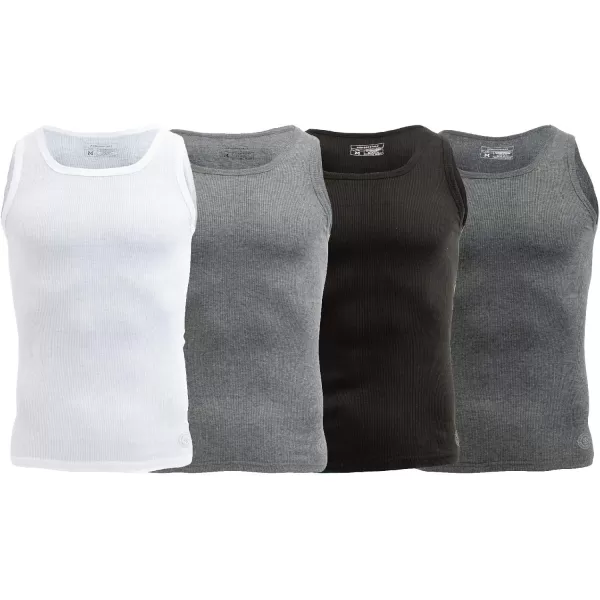 AEROPOSTALE Mens Tank Tops A Shirts Mens Undershirts Contour Fit 4 Pack Tank Top for MenMulticolored