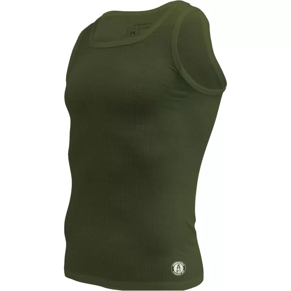 AEROPOSTALE Mens Tank Tops A Shirts Mens Undershirts Contour Fit 4 Pack Tank Top for MenWhiteNavyGreenRed