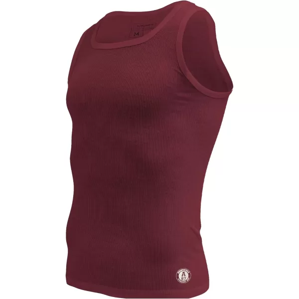 AEROPOSTALE Mens Tank Tops A Shirts Mens Undershirts Contour Fit 4 Pack Tank Top for MenWhiteNavyGreenRed