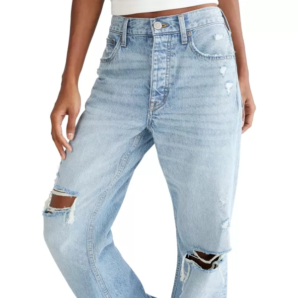 AEROPOSTALE Womens Aero Baggy JeanMedium Ripped