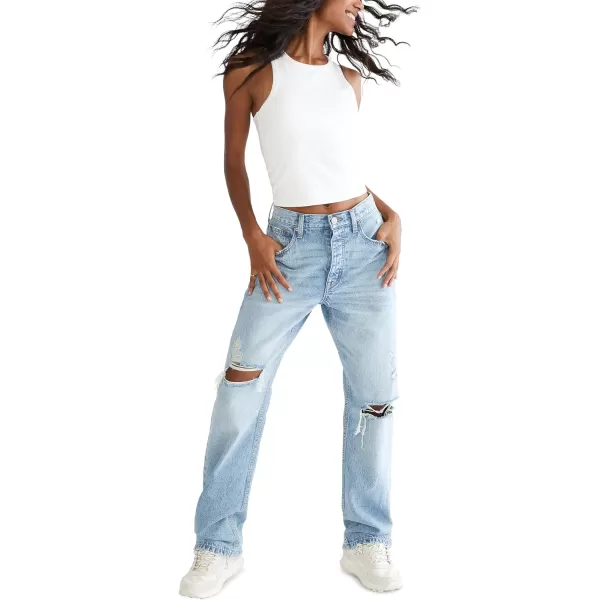 AEROPOSTALE Womens Aero Baggy JeanMedium Ripped