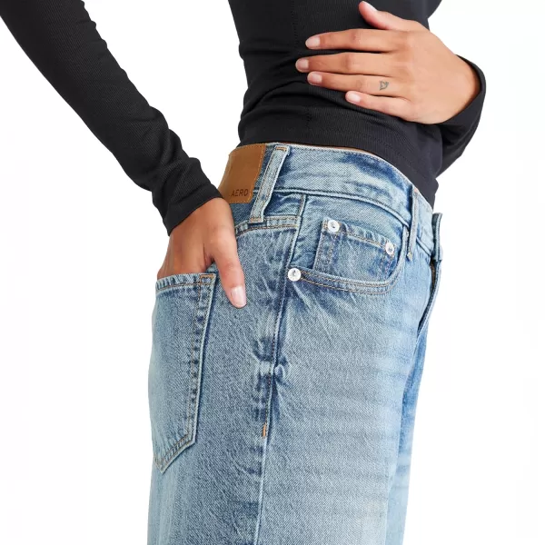 AEROPOSTALE Womens Aero Baggy JeanMedium Wash
