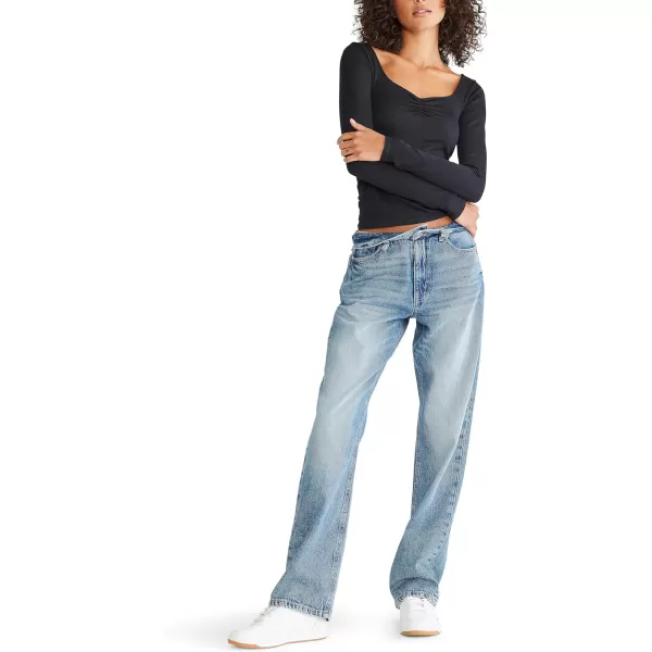 AEROPOSTALE Womens Aero Baggy JeanMedium Wash