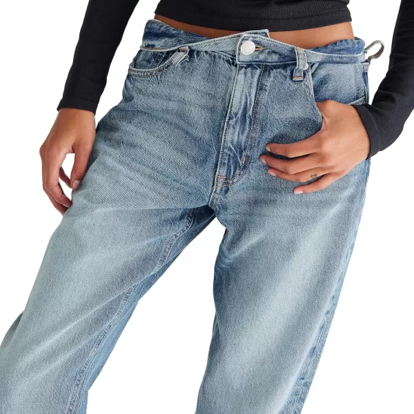 AEROPOSTALE Womens Aero Baggy JeanMedium Wash