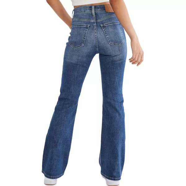 AEROPOSTALE Womens Aero High Rise Flare JeanMedium Wash