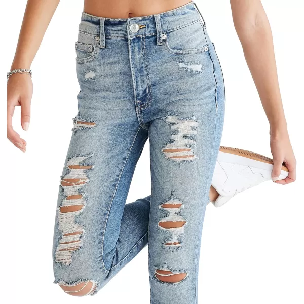 AEROPOSTALE Womens Aero Stretchy High Rise JeggingMedium Wash