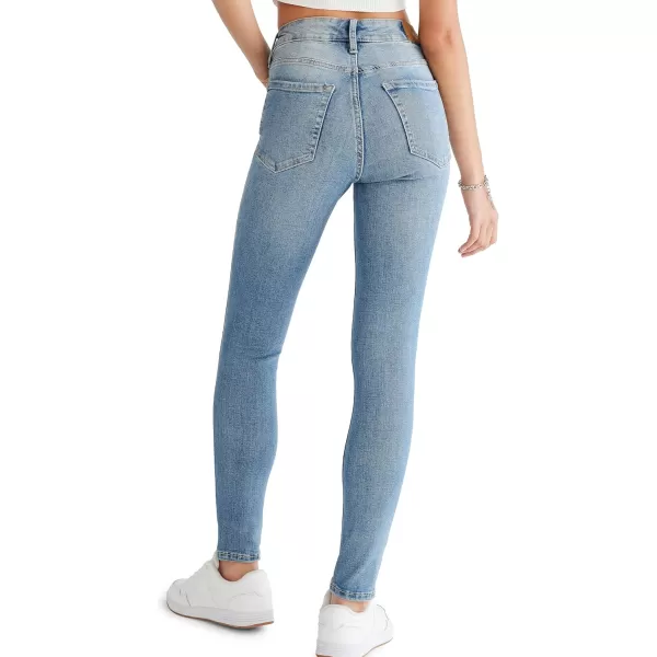 AEROPOSTALE Womens Aero Stretchy High Rise JeggingMedium Wash