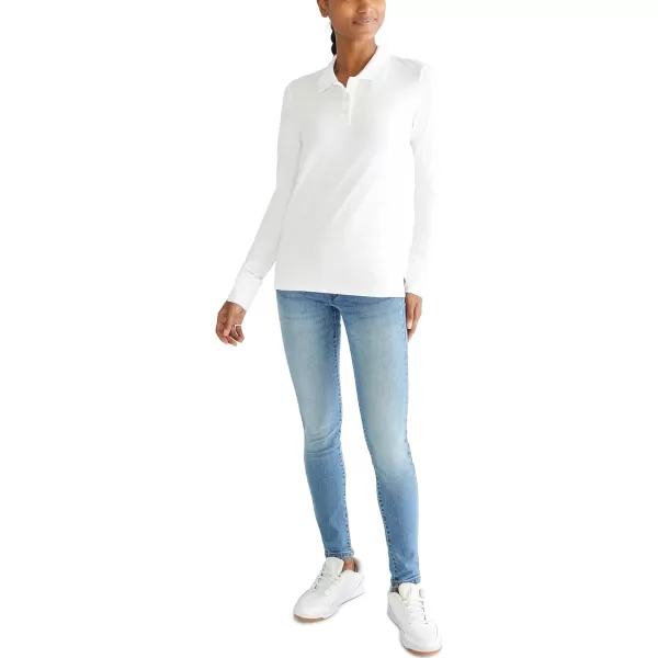 AEROPOSTALE Womens Aero Uniform Polo Long SleeveBleach