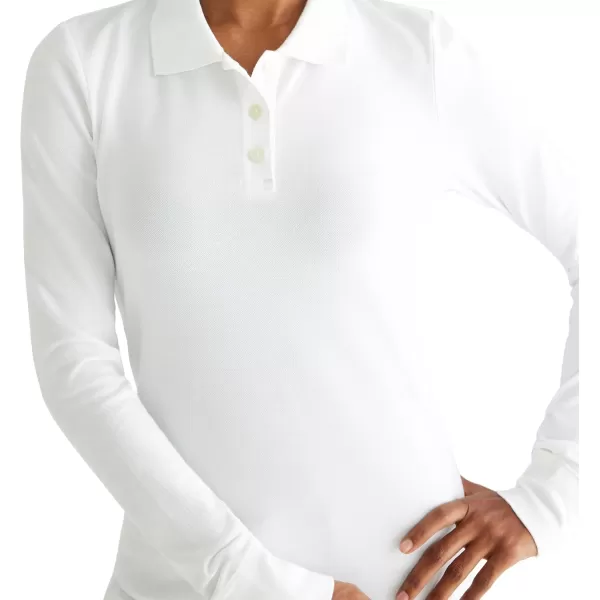 AEROPOSTALE Womens Aero Uniform Polo Long SleeveBleach