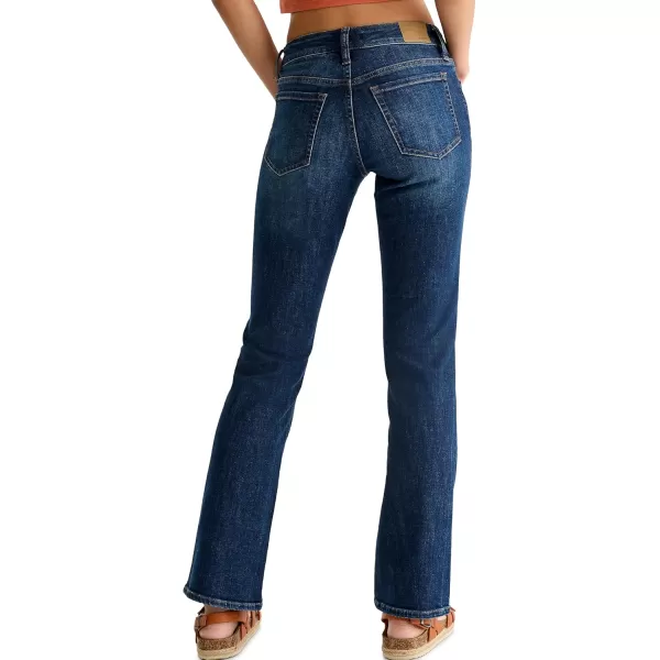 Aeropostale Womens Aero Mid Rise Bootcut JeanDark Wash