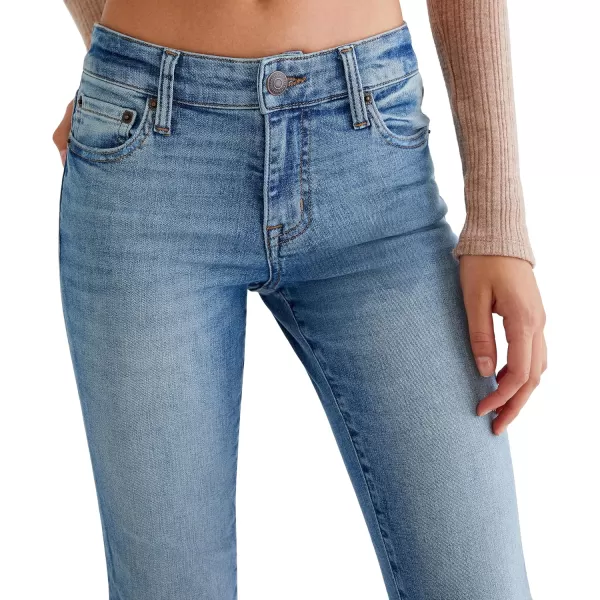 Aeropostale Womens Aero Mid Rise Bootcut JeanLight Wash