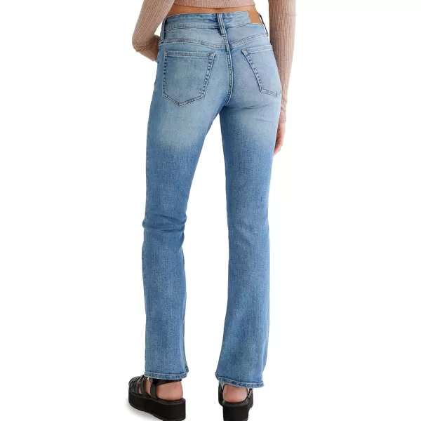 Aeropostale Womens Aero Mid Rise Bootcut JeanLight Wash