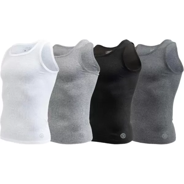 AEROPOSTALE Mens Tank Tops A Shirts Mens Undershirts Contour Fit 4 Pack Tank Top for MenMulticolored
