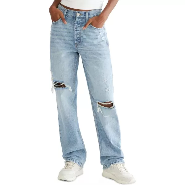 AEROPOSTALE Womens Aero Baggy JeanMedium Ripped