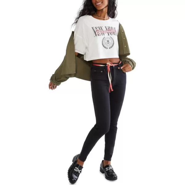 AEROPOSTALE Womens Aero Sculpt Curvy JeggingWashed Black