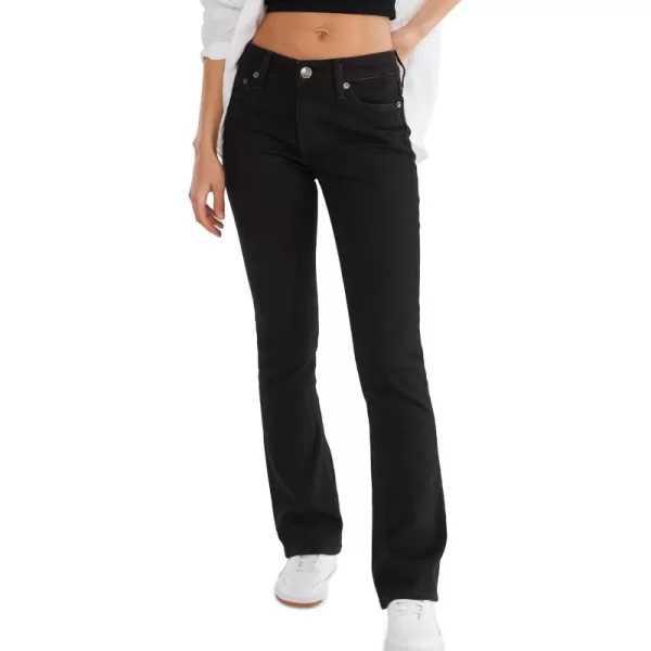 Aeropostale Womens Aero Mid Rise Bootcut JeanBlack