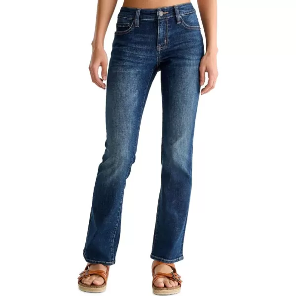 Aeropostale Womens Aero Mid Rise Bootcut JeanDark Wash