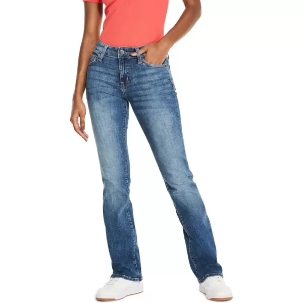Aeropostale Womens Aero Mid Rise Bootcut JeanMedium Wash