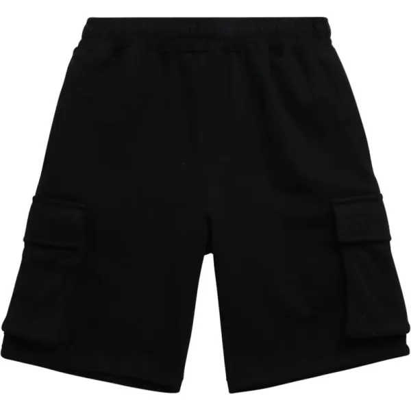 imageAEROPOSTALE Boys Active Shorts  Fleece Sweat Shorts with Pockets  Gym Running Performance Athletic Shorts 416Black Cargo
