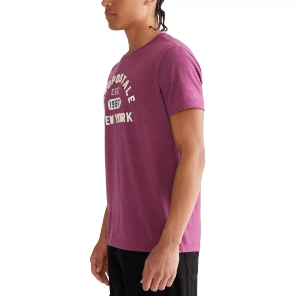 imageAEROPOSTALE Mens Arch Logo Short Sleeve TeeMagenta Purple