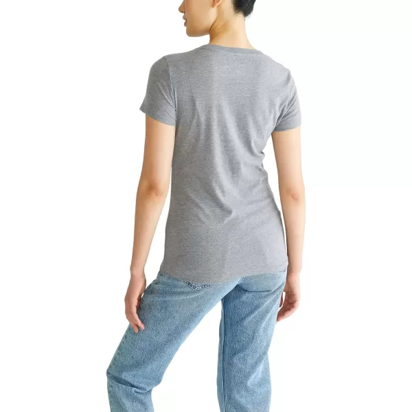 imageAEROPOSTALE Womens Script Short Sleeve Graphic TeeMedium Heather Grey