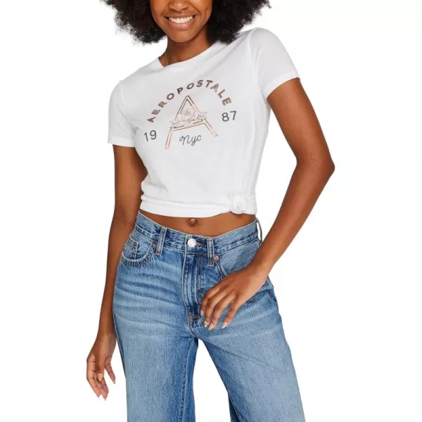 imageAEROPOSTALE Womens Shine Short Sleeve Graphic Tee Bleach Medium