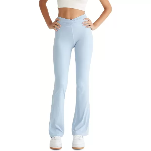 imageAEROPOSTALE Womens Airsoft HighRise Cinched Flare LeggingForever Blue