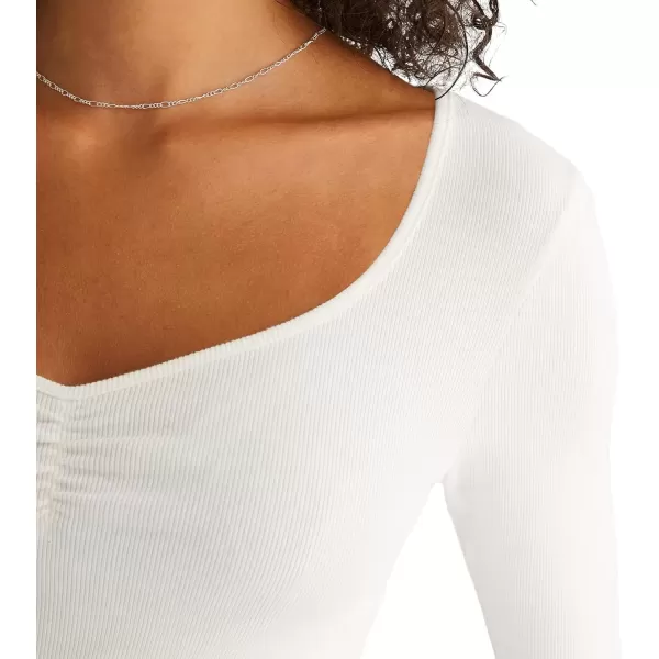 imageAEROPOSTALE Womens Cinch Front Sweetheart Shrunken TeeCream