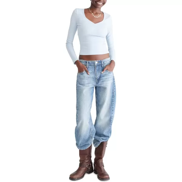imageAEROPOSTALE Womens Cinch Front Sweetheart Shrunken TeeSkyway