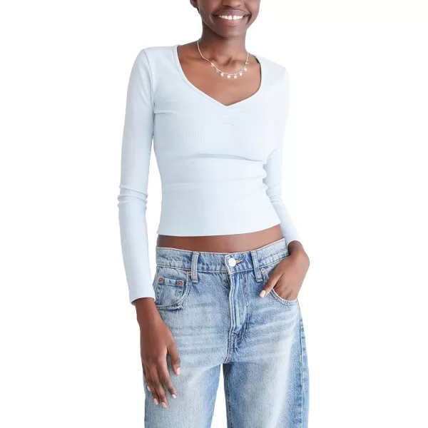 imageAEROPOSTALE Womens Cinch Front Sweetheart Shrunken TeeSkyway
